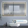 Badspiegel mit Beleuchtung 140×80cm Wandschalter Touch Produktbild-Vorschau 3