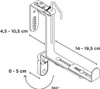 Blumenkastenhalter geli TYP U Metall 20 x 6,5 cm weiß Produktbild-Vorschau 3