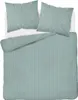 A top-down view of a duvet and two pillows on a bed. Podgląd zdjęcia produktu