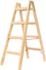 Hymer Holz-Sprossenstehleiter, beidseitig begehbar, 2x4 Produktbild-Vorschau 5