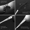 1 Polarisierte Sonnenbrille in silberfarbenem Retro-Design Produktbild-Vorschau 5