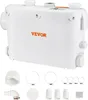A white VEVOR wastewater pump with various accessories laid out below it. Voir les images du produit