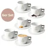 Caffè Moak Cappuccinotasse mit Untertasse 6er Set Produktbild-Vorschau 1