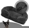 Plüsch Haustierbett Rund, Hundebett Katzenbett, Winter Produktbild-Vorschau 5