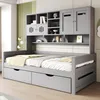 OKWISH Lit Gigogne 90x200 cm - Lit Simple en Bois avec Deux Voir les images du produit 3