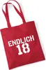 Huuraa Jutebeutel Endlich 18 Schriftzug 10 Liter Classic Produktbild-Vorschau 1