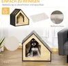 Niche en bois PAWHUT D02-120, niche pour chat, avec Voir les images du produit 5