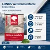 LEINOS Wetterschutzfarbe Friesenblau 2,5 l für Holz außen, Produktbild-Vorschau 4
