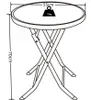 VCM Gartentisch rund Ø 55 cm, Metall Tisch mit Glasplatte, Produktbild-Vorschau 4