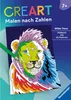 CreArt Malen nach Zahlen ab 7: Wilde Tiere Produktbild-Vorschau 1