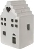 Clayre & Eef Portacandele House 17 cm Porcellana beige Anteprima dell’immagine prodotto 2