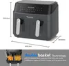 TurboTronic Heißluftfritteuse XXL doppel Airfryer 1600W / Produktbild-Vorschau 2