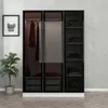 Skye Decor, Kale White Black - 2273, Kleiderschrank, Weiß, Produktbild-Vorschau 2