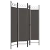 vidaXL 4-tlg. Raumteiler Anthrazit 160 x 180 cm Produktbild-Vorschau 2