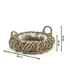 Kobolo Pflanzschale 50x12/20 cm Kranzform aus Rattan in Produktbild-Vorschau 3