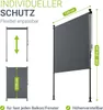 Svislá markýza na balkon 120 x 228-316 cm, UV ochrana, šedá Náhled obrázku produktu 12