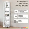 K-Möbel Vetrina in vetro da appoggio in bianco (176x37x33 Anteprima dell’immagine prodotto 2