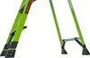 Close-up of the lower section of a green ladder against a white background. Podgląd zdjęcia produktu