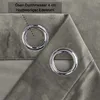 Verdunkelungsvorhang Samt weich 140x175 cm Taupe Ösen Produktbild-Vorschau 3