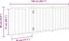 vidaXL 3-dílná skládací brána pro psy černá 150 cm z Náhled obrázku produktu 7