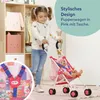 BABY born Puppenwagen Pink mit Tasche & 3-Punkt-Gurt Produktbild-Vorschau 3