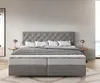 DELIFE Boxspringbett Dream-Great Mikrofaser Grau 200x200 cm Produktbild-Vorschau 2