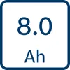 Bosch EXPERT EXBA 18V-80 Batteria 18 V 8,0 Ah ( 1600A036ZB Anteprima dell’immagine prodotto 5