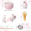 Matcha Besen Set, Matcha Set Rosa 6 Teiliges für Matcha Tee Produktbild-Vorschau 2