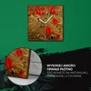 Coloray Uhr auf Leinwand 30x30 cm Wand Uhr Dekoration Produktbild-Vorschau 5