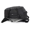 A black backpack with a laptop partially inserted into an open compartment. Anteprima dell’immagine prodotto