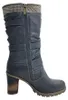 Mustang - Bottines zippées, tige haute, noires, pour le Voir les images du produit 2