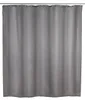 WENKO Rideau de douche anti-moisissure Uni Grey Polyester Voir les images du produit 1