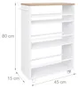 Scaffale da nicchia Relaxdays, L x P x A: 80 x 15 x 45 cm, Anteprima dell’immagine prodotto 4
