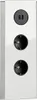 MIRA Eck Glas USB A Eck-Steckdose WEISS - 2-fach Schuko und Produktbild-Vorschau 3