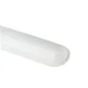 A close-up, angled view of a white, oval-shaped LED light fixture against a white background. Produktbild-Vorschau