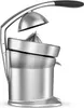 A silver electric citrus juicer with a black handle, shown from a side angle against a white background. Náhled obrázku produktu