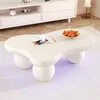 Merax Table basse en forme de nuage 95x62,5x32cm, table LED Voir les images du produit 4