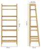 Casaria Scaffale Multiuso Bambù 4 Ripiani 123x48x32cm Anteprima dell’immagine prodotto 9