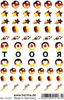 HERMA CLASSIC Nail Tattoo "German Star" 1 Blatt á 65 Produktbild-Vorschau 5