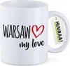 Huuraa Kaffeetasse Warsaw my love 330ml Weiß Keramik Produktbild-Vorschau 1
