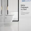 sanicomfort NERI Dusch-WC-Set, wandhängend, spülrandlos, Produktbild-Vorschau 3