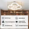 ZMH LED stropní ventilátor s osvětlením Stropní světelný Náhled obrázku produktu 2