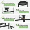 79.8cm Pflanzenständer Schwarz Metall 5 Etagen Rund Produktbild-Vorschau 4