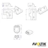 7er Set ABS Solarmodul Eck Halter schwarz Halterung Produktbild-Vorschau 4