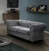 Easy4You Chesterfield Dunkelgrau Velvet 3-Sitzer Sofa Produktbild-Vorschau 3