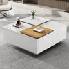MODFU Table Basse Moderne avec 4 Tiroirs et Plateau Voir les images du produit 3