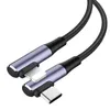 USB-C iPhone Schnell Ladekabel 1 meter Nylon Datenkabel 90° Produktbild-Vorschau 4