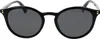 A pair of black Polaroid sunglasses with gray lenses, shown from the front on a white background. Produktbild-Vorschau