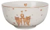 Polévková miska Clayre & Eef 500 ml Bílý hnědý porcelán Náhled obrázku produktu 1