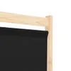 vidaXL 6-teiliger Raumteiler Schwarz 240 x 170 x 4 cm Stoff Produktbild-Vorschau 5